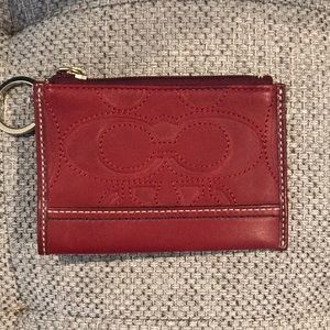 Coach card case/keychain wallet